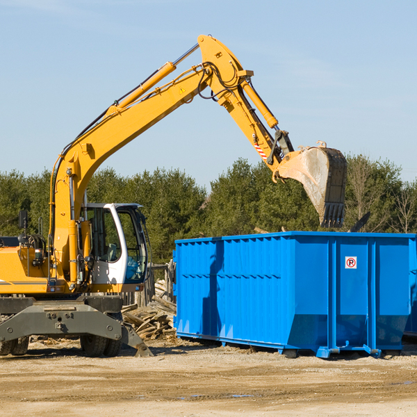 can i choose the location where the residential dumpster will be placed in Jessup MD